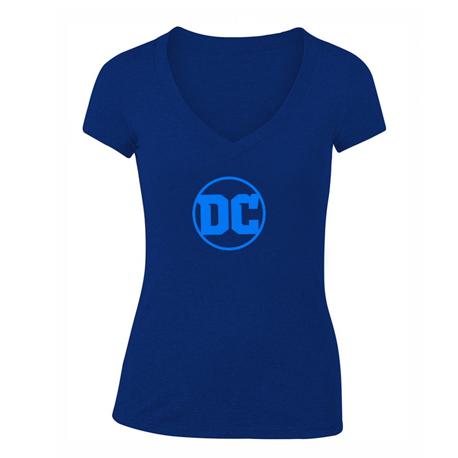 Women's DC Comics Superhero V-Neck T-Shirt