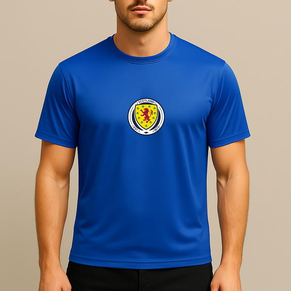 Men's Scotland National Soccer Team Polyester T-Shirt