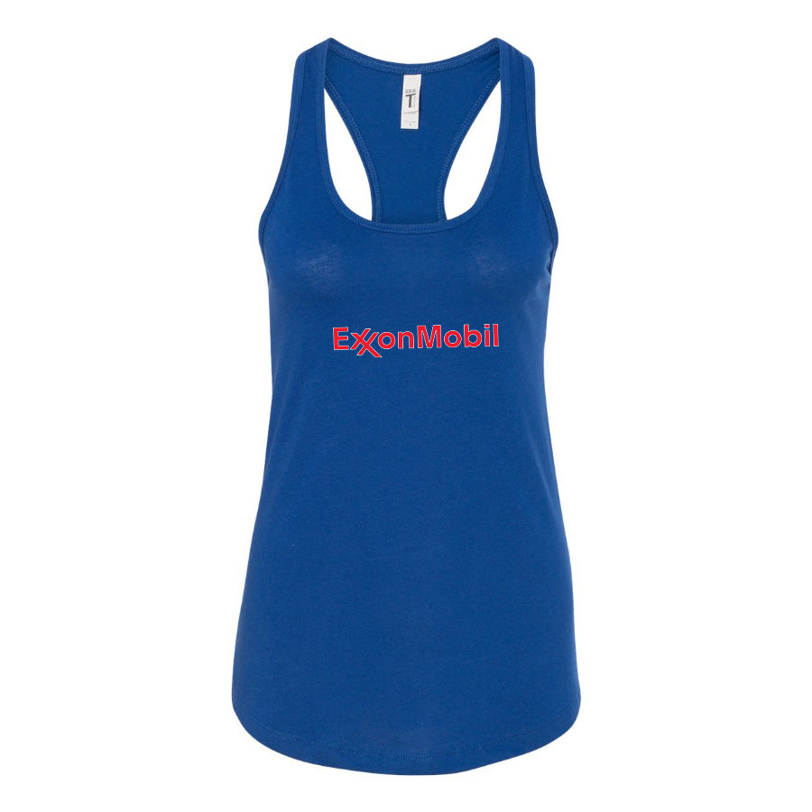 Women's Exxon Mobil Gas Station Racerback Tank Top