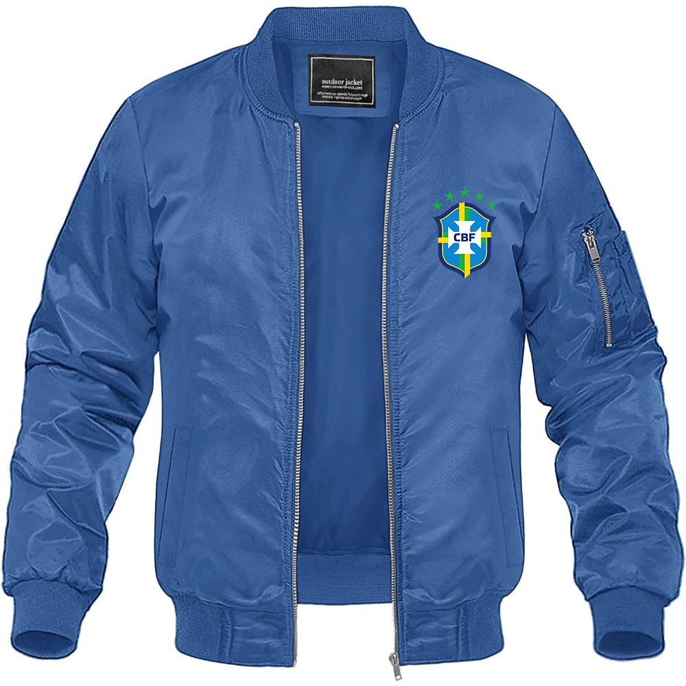Men's Brazil National Soccer Team Lightweight Bomber Jacket