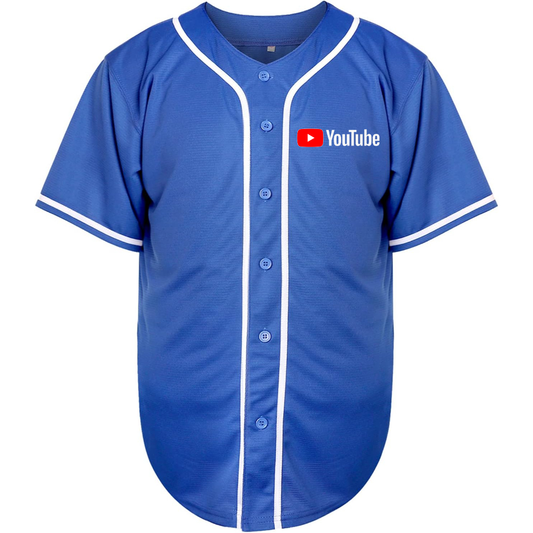 Men's YouTube Social Video Steaming Baseball Jersey