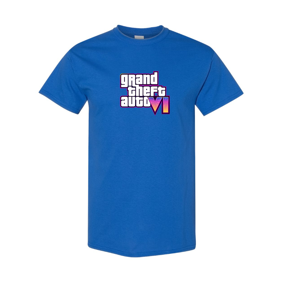 Men's GTA 6 Grand Theft Auto VI Cotton T-Shirt Game