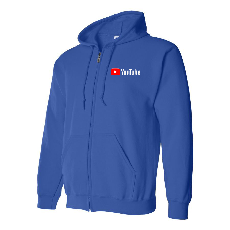 Men's YouTube Social Video Steaming Zipper Hoodie