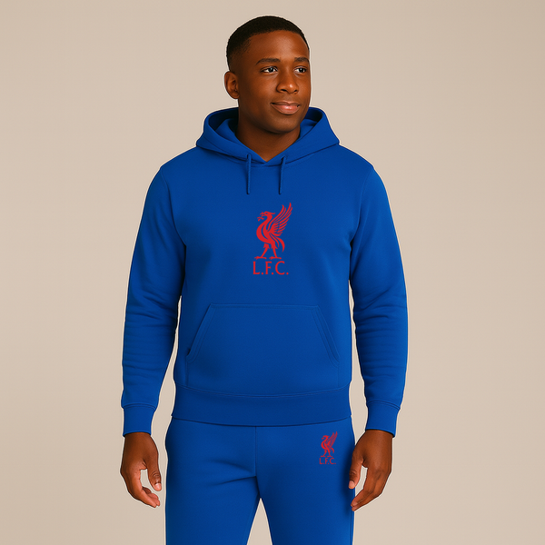 Men's Liverpool L.F.C. Soccer Logo Hoodie Joggers Set