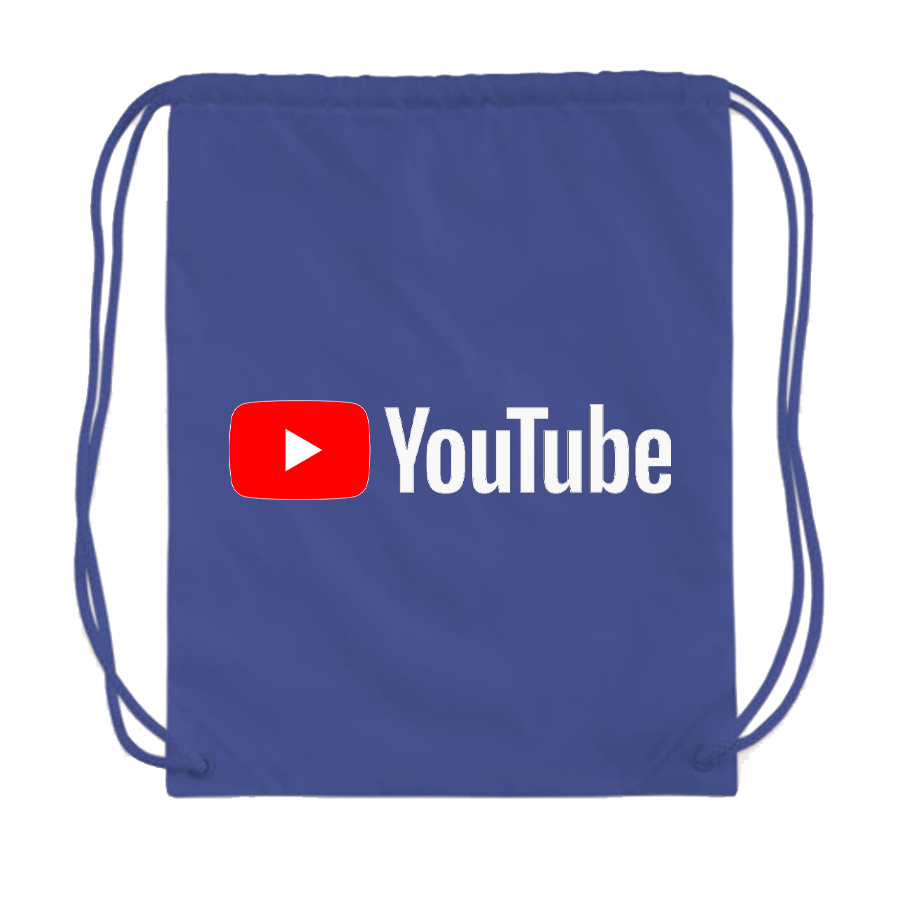 YouTube Social Video Steaming Drawstring Bag