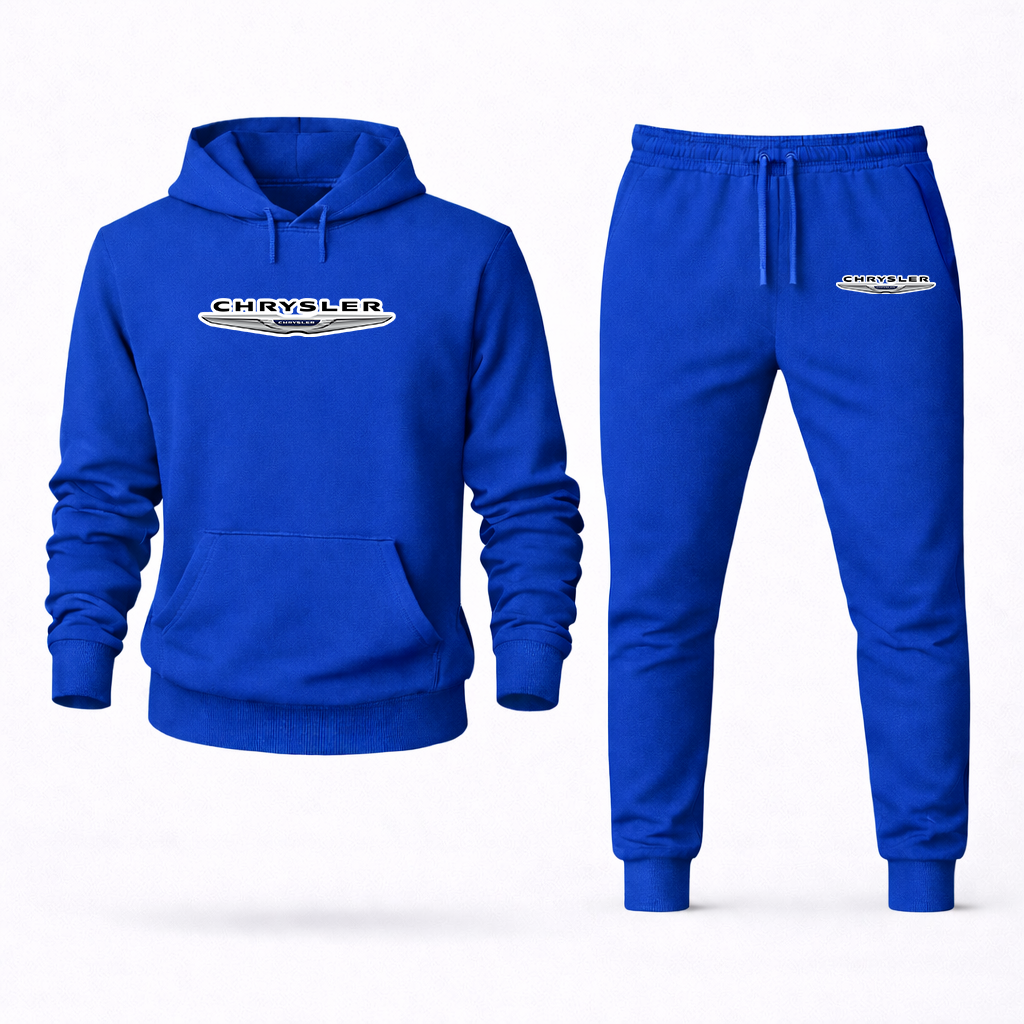 Men's Chrysler Car Hoodie Joggers Set