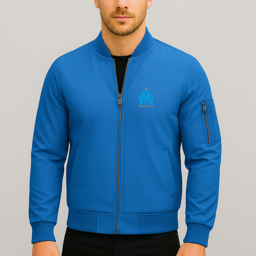 Men's Olympique de Marseille FC Lightweight Bomber Jacket