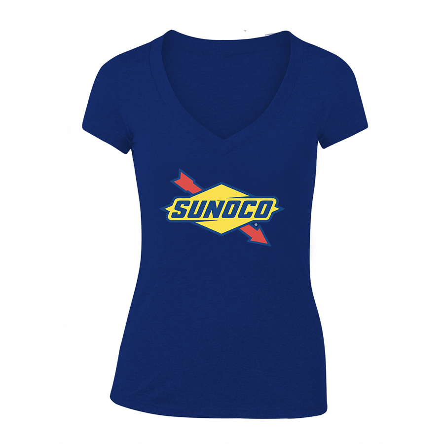 Women's Sunoco Gas Station V-Neck T-Shirt