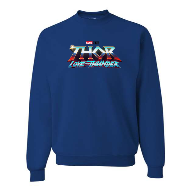 Men's Thor Love & Thunder Superhero Crewneck Sweatshirt