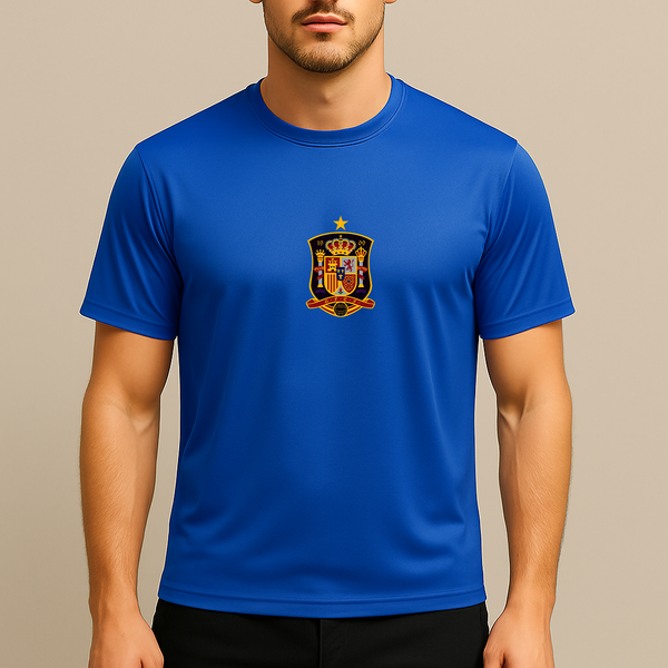 Men's Spain National Soccer Team Polyester T-Shirt