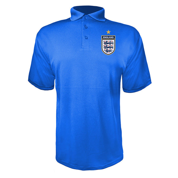 Men's England National Soccer Team  Polyester Polo
