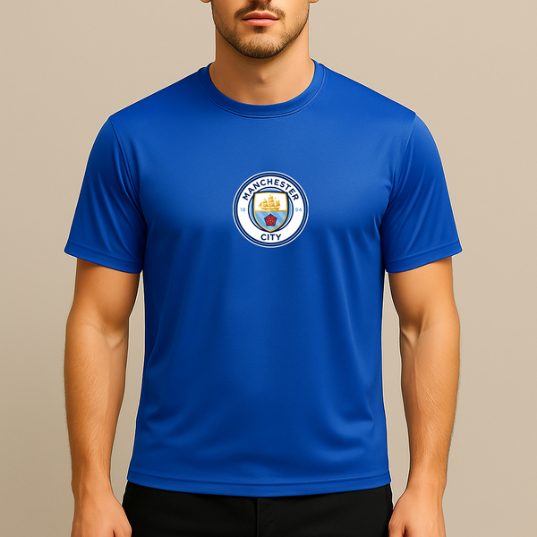 Men's Manchester City Soccer Polyester T-Shirt