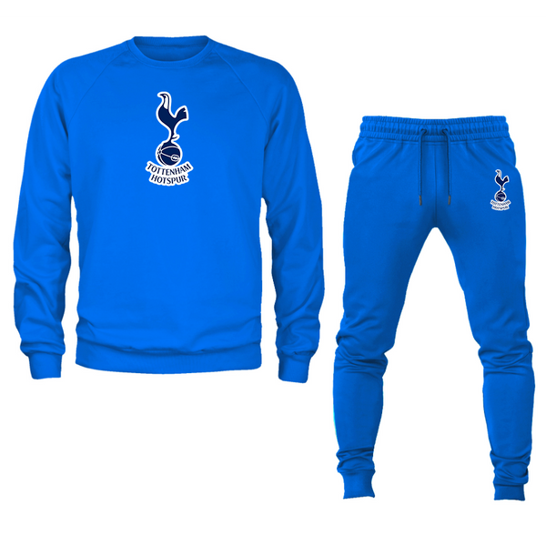 Men’s Tottenham Hotspur F.C. Soccer Logo Crewneck Sweatshirt Joggers Suit