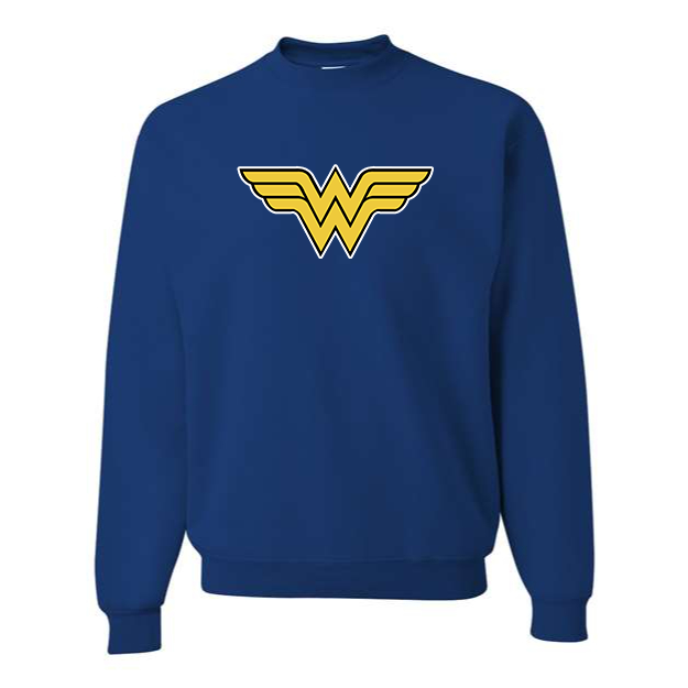 Men's Wonder Woman Superhero Crewneck Sweatshirt