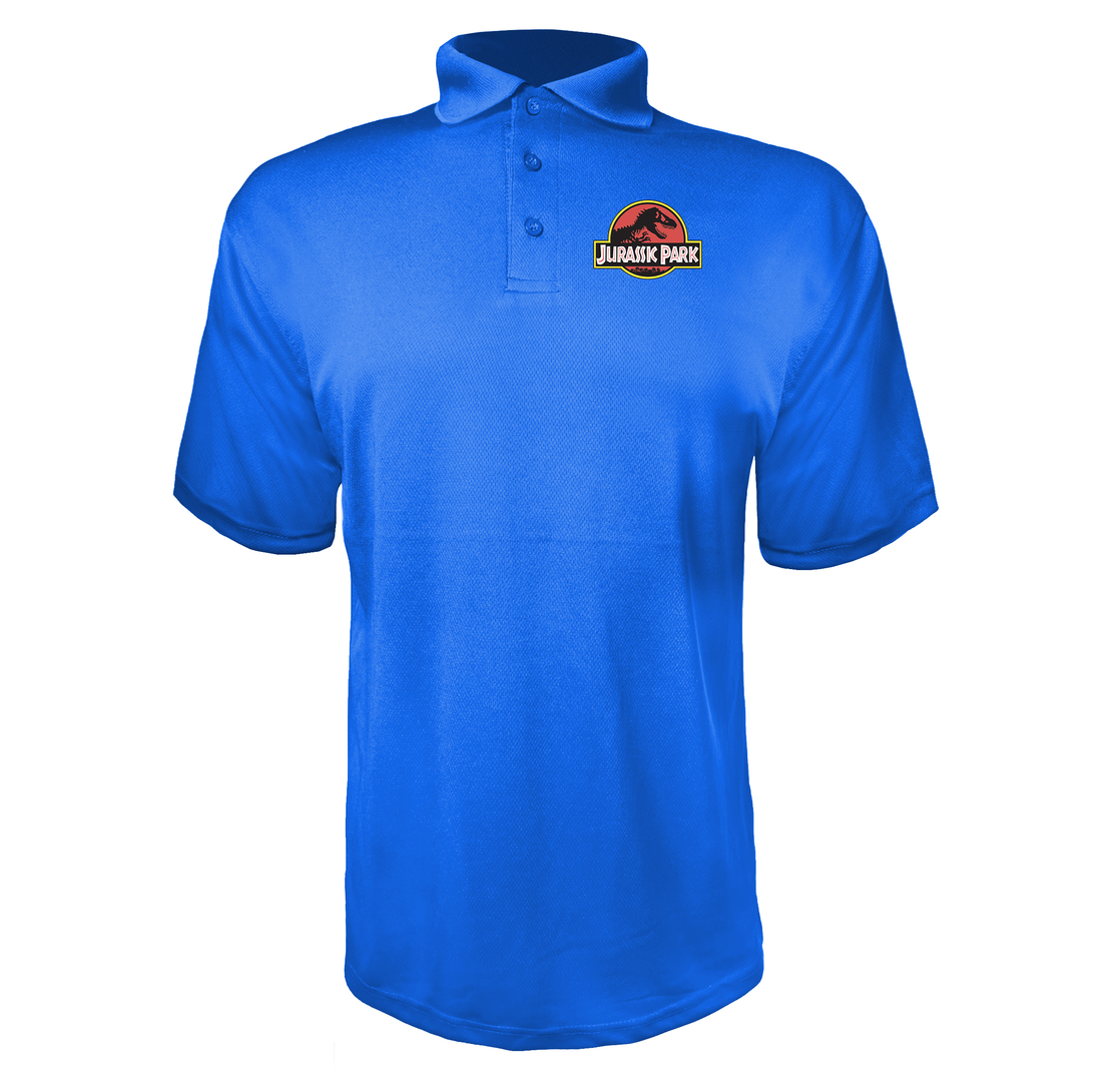 Men's Jurassic Park Movie Polyester Polo