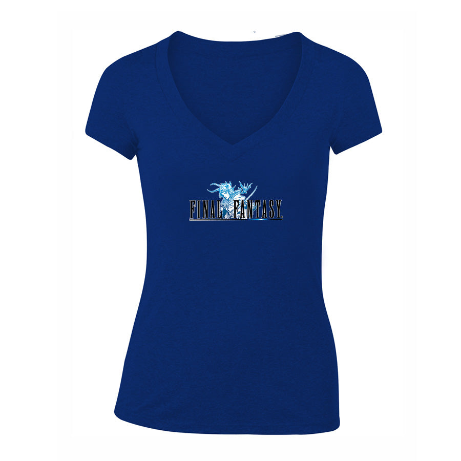 Women's Final Fantasy Game V-Neck T-Shirt