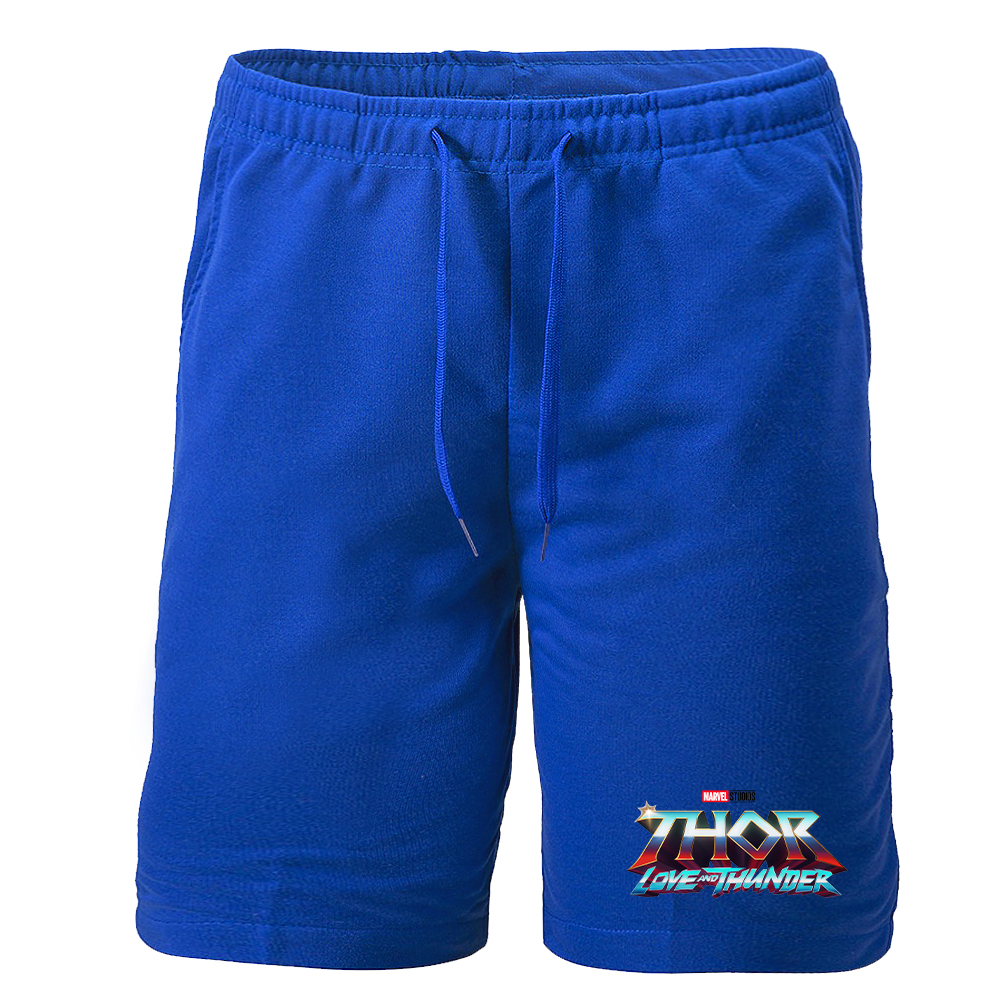 Men's Thor Love & Thunder Superhero Athletic Fleece Shorts