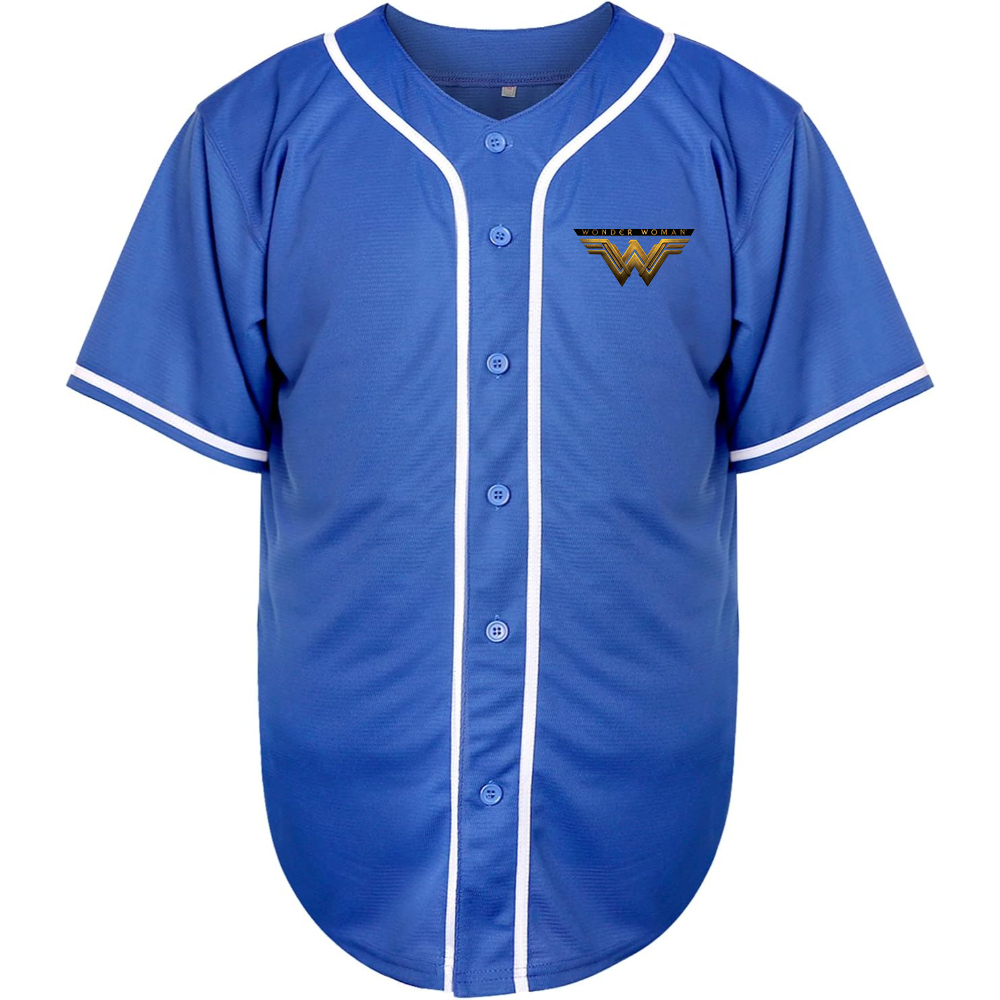 Men's Wonder Woman DC Superhero Baseball Jersey