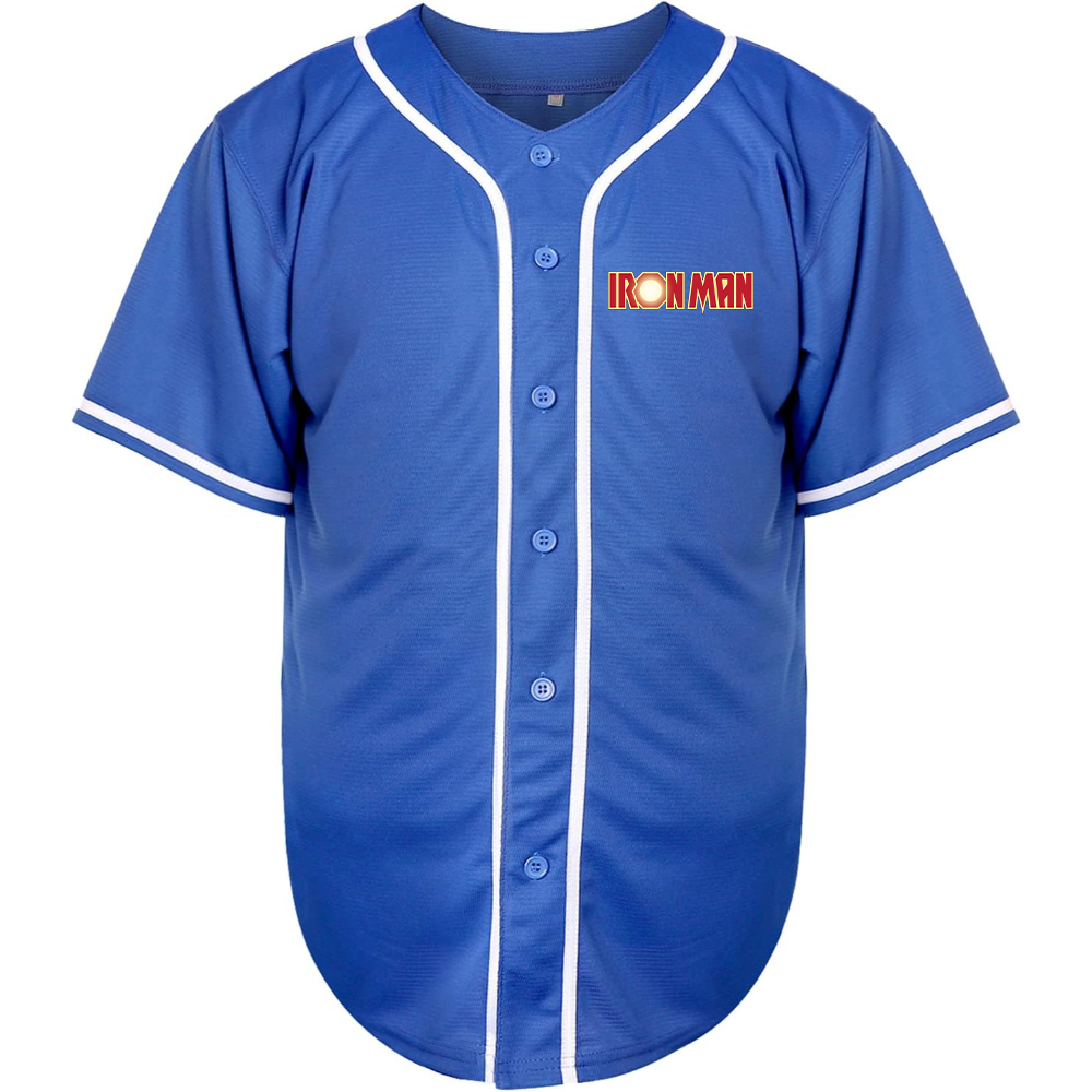 Men's Iron Man Marvel Superhero Baseball Jersey