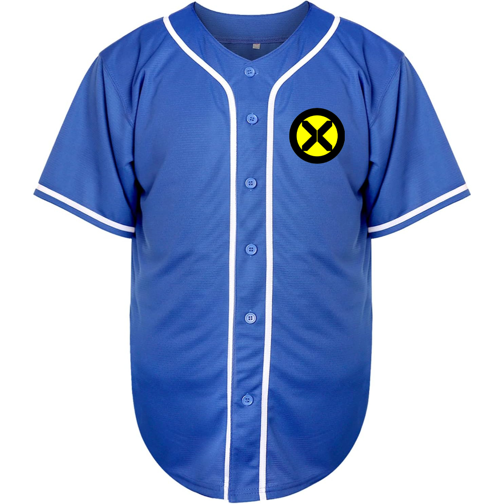 Men's X-Men Marvel Comics Superhero Baseball Jersey