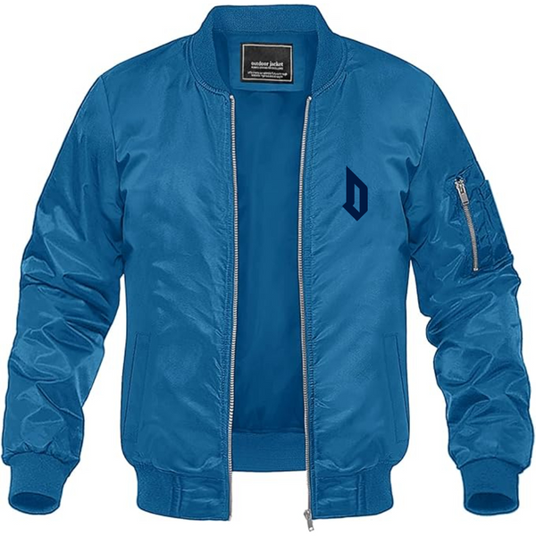 Men's  Duquesne Dukes Lightweight Bomber Jacket Windbreaker Softshell Varsity Jacket Coat