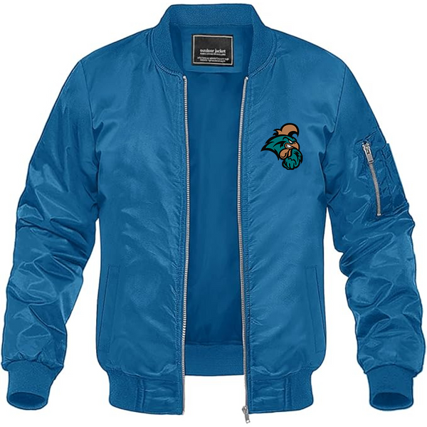 Men's Coastal Carolina Chanticleers Lightweight Bomber Jacket Windbreaker Softshell Varsity Jacket Coat