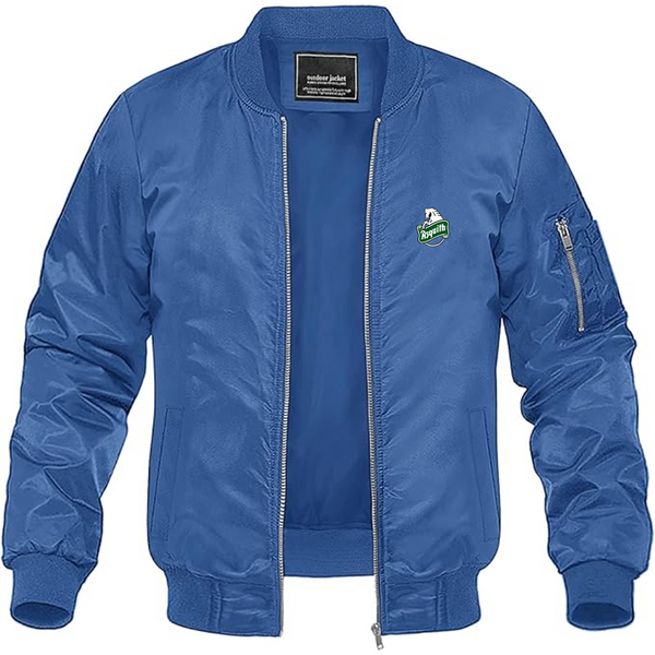 Men's Asquith Logo Lightweight Bomber Jacket Windbreaker Softshell Varsity Jacket Coat