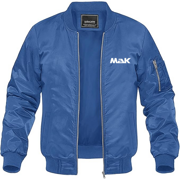 Men's Maschinenbau Kiel Logo Lightweight Bomber Jacket Windbreaker Softshell Varsity Jacket Coat