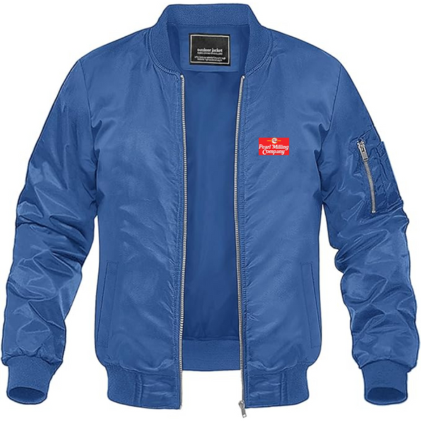 Men's Aunt Jemima Logo Lightweight Bomber Jacket Windbreaker Softshell Varsity Jacket Coat