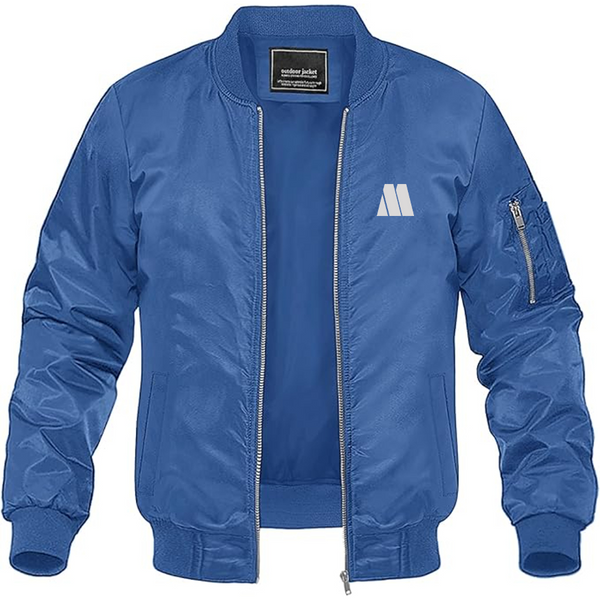 Men's Motown M Lightweight Bomber Jacket Windbreaker Softshell Varsity Jacket Coat