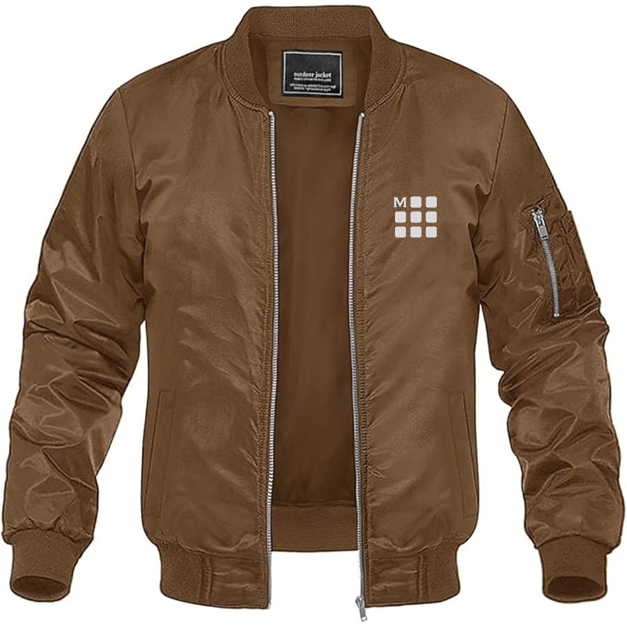 Men's Moleskine Icon Logo Lightweight Bomber Jacket
