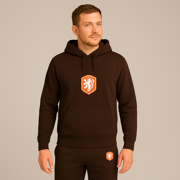 Men's Netherlands National Soccer Team Hoodie Joggers Set