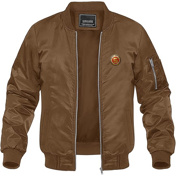 Men's Stutz Motor Company Logo Lightweight Bomber Jacket Windbreaker Softshell Varsity Jacket Coat