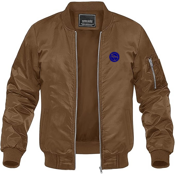 Men's Matra Sports Logo Lightweight Bomber Jacket Windbreaker Softshell Varsity Jacket Coat