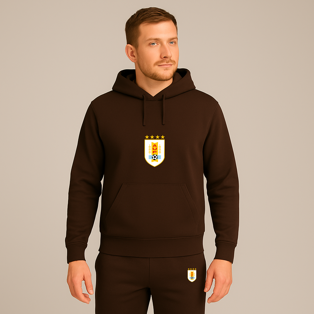 Men's Uruguay National Soccer Team Hoodie Joggers Set