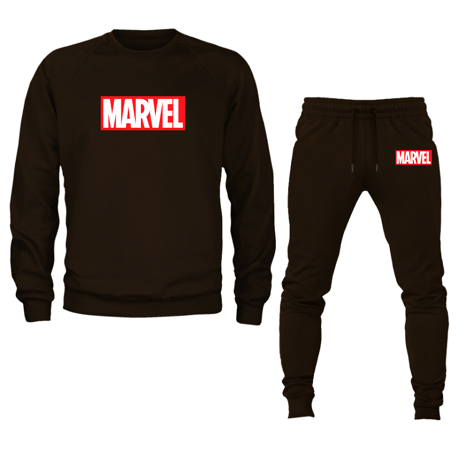 Men's Marvel Comics Superhero Crewneck Sweatshirt Joggers Suit