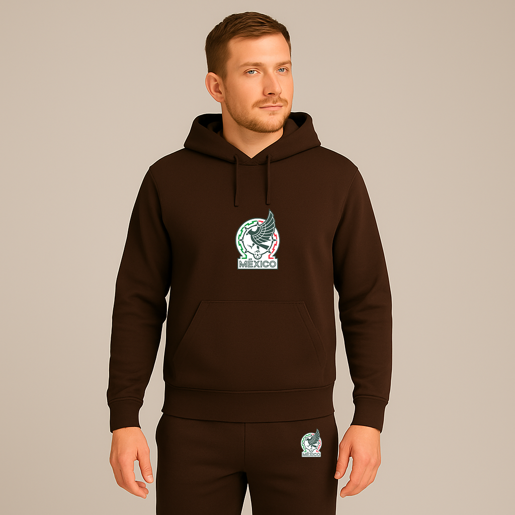 Men’s Mexico Soccer Soccer Logo Hoodie Joggers Set