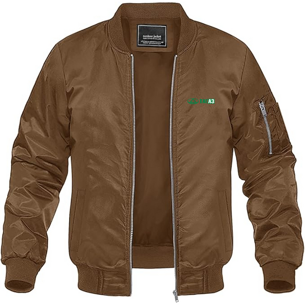 Men's TagAz Logo Lightweight Bomber Jacket Windbreaker Softshell Varsity Jacket Coat