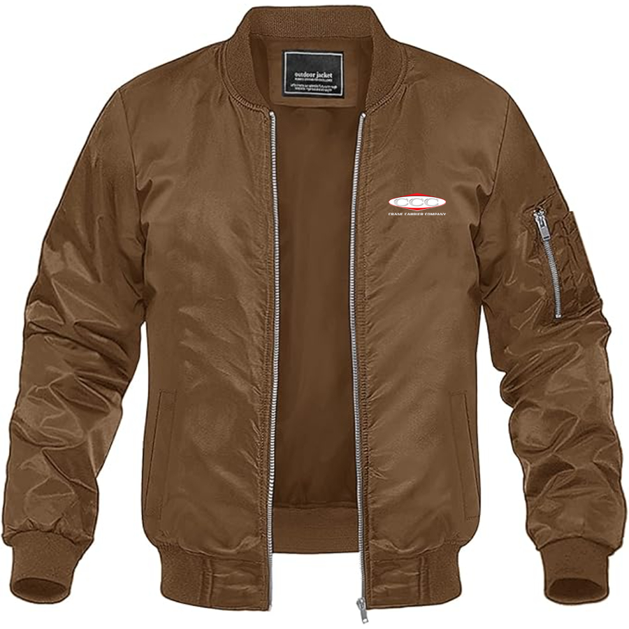Men's Crane Carrier Company Logo Lightweight Bomber Jacket