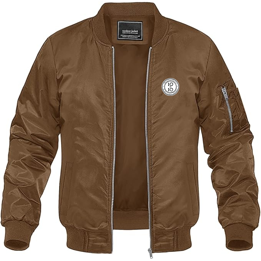 Men's 10x10 An Italian Theory Logo Lightweight Bomber Jacket