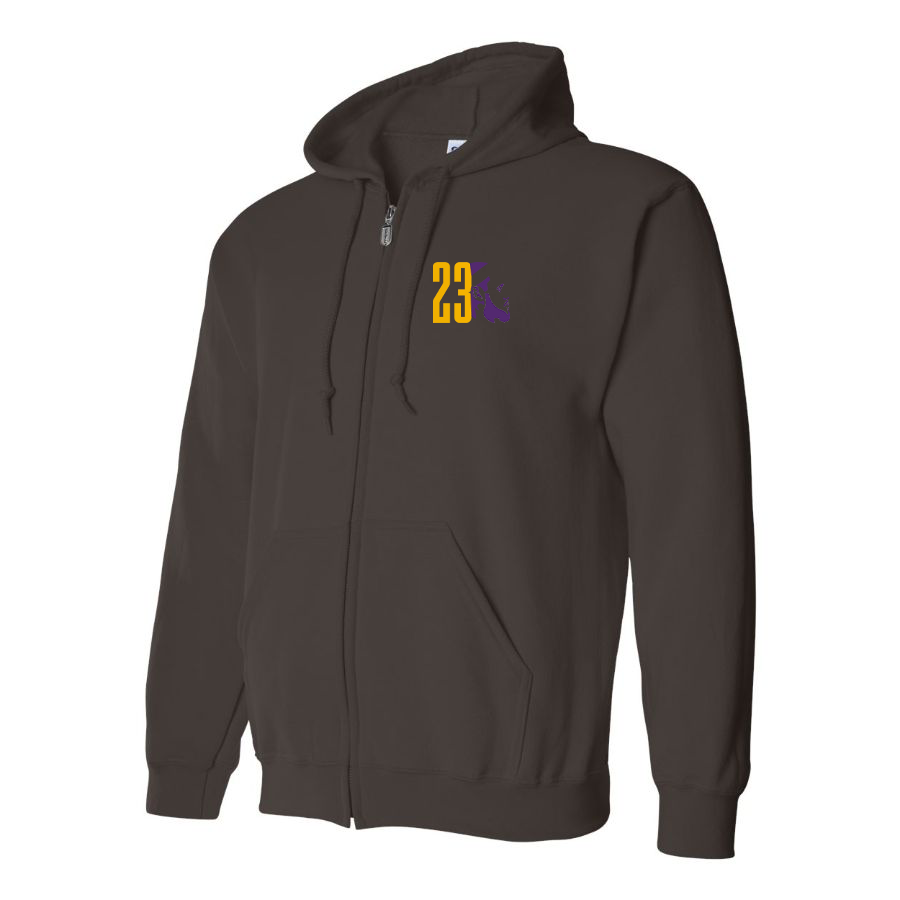 Men's Lebron James 23 Zipper Hoodie