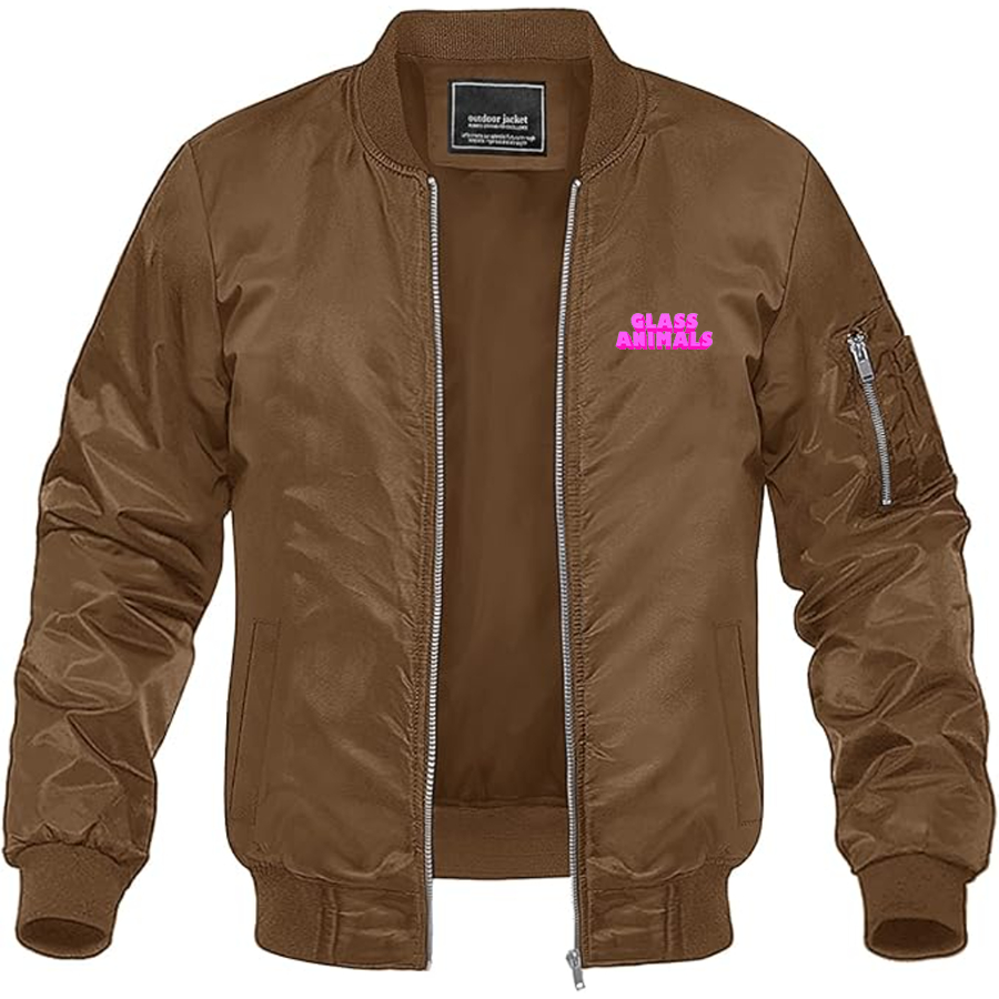 Men's Glass Animals Logo Lightweight Bomber Jacket