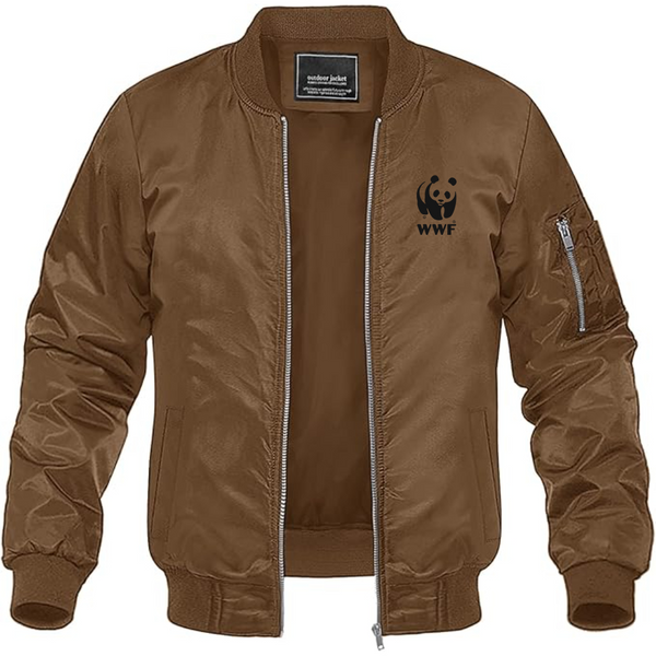 Men's WWF  Lightweight Bomber Jacket Windbreaker Softshell Varsity Jacket Coat