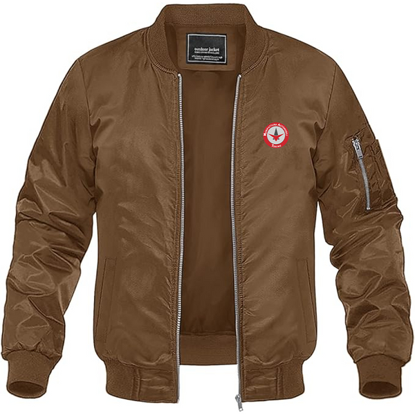 Men's Manifattura Automobili Torino Logo Lightweight Bomber Jacket Windbreaker Softshell Varsity Jacket Coat