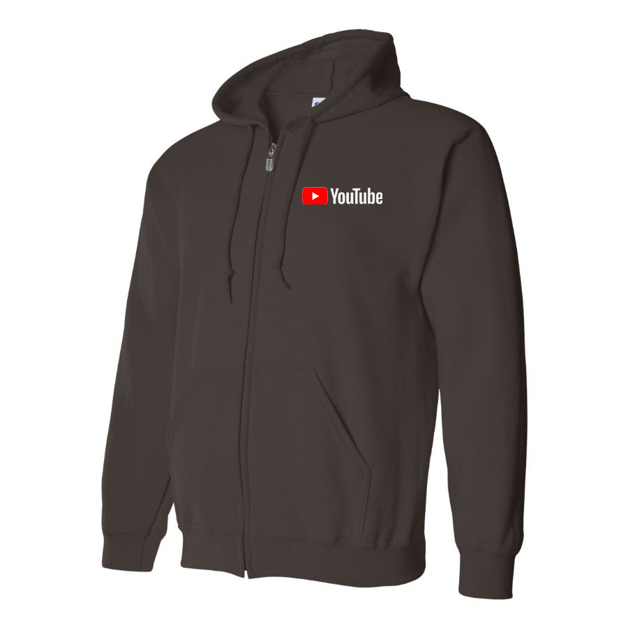 Men's YouTube Social Video Steaming Zipper Hoodie