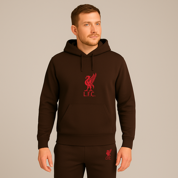 Men's Liverpool L.F.C. Soccer Logo Hoodie Joggers Set