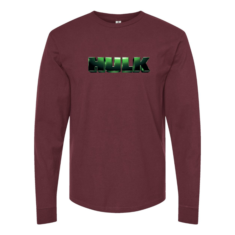 Men's The Hulk Marvel Superhero Long Sleeve T-Shirt