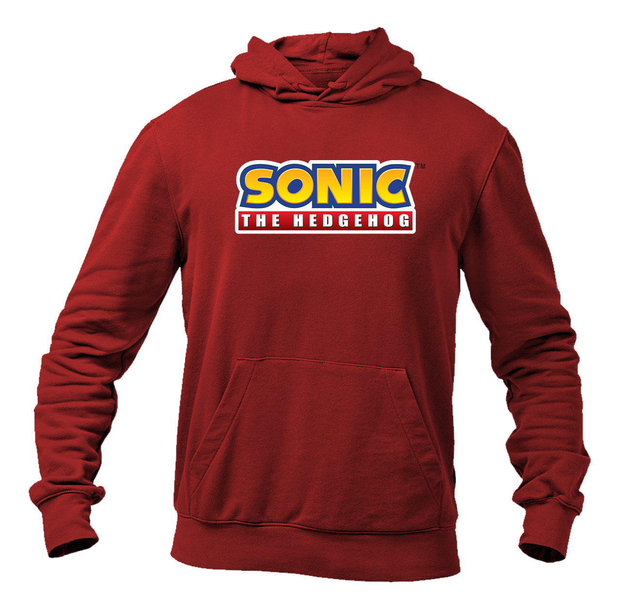 Men's Sonic The Hedgehog Cartoon Pullover Hoodie