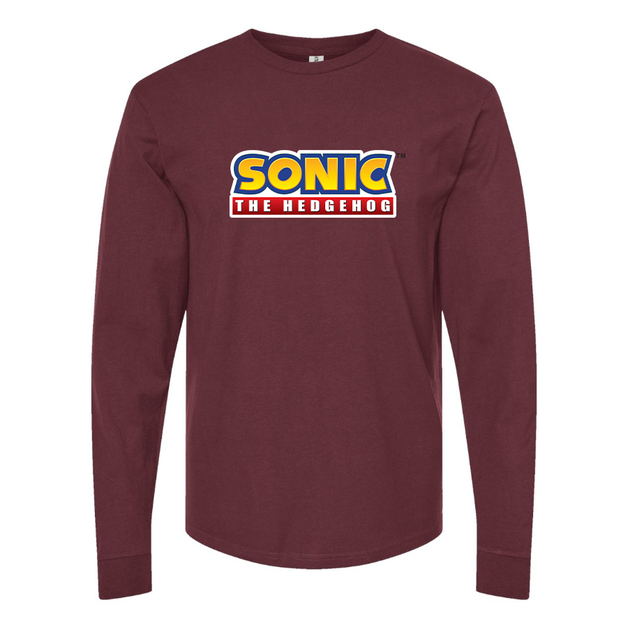 Men's Sonic The Hedgehog Cartoon Long Sleeve T-Shirt