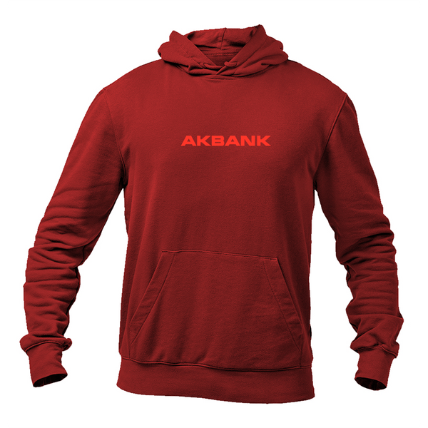 Men's Akbank Logo   Pullover Hoodie